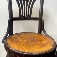 سه عدد صندلی قدیمی لهستانی اصل کلکسیونی