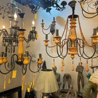 لوستر چوبی(رستیک)|لوستر و چراغ آویز|مشهد, امامیه (شهرک غرب)|دیوار