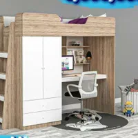 (سرویس خواب)تخت خواب دو‌طبقه نوجوان مدل سناتور|تخت و سرویس خواب|تبریز, |دیوار