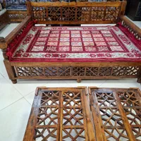 تخت سنتی /تمام روس/صندلی راک/میزناهارخوری کم جا|مبلمان خانگی و میز عسلی|زنجان, |دیوار