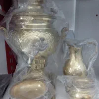 سماور زغالی و پا سماوری