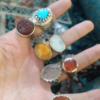 عقیق فیروزه نباتی در خطی