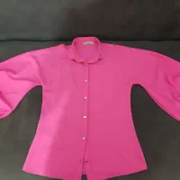 شومیز سرخابی لباس مجلسی دخترانه ۸ تا ۱۲ سال