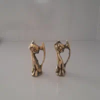 گربه و بچه گوزن برنز