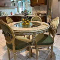 میز و۴عدد صندلی تمام چوب راش