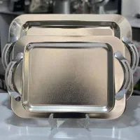 سینی استیل۲عدد