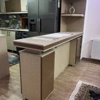 اپن آشپزخانه متحرک میز ناهار خوری