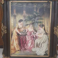 تابلو طرح رنگ روغن