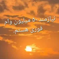 نیازمند ۵۰ میلیون وام فوری هستم ۱۲ماهه برمیگردونم