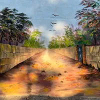 نقاشی ساختمان طراحی ونقاشی دیواری