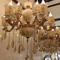 لوستر برنزی سرامیکی تمام اقساطی