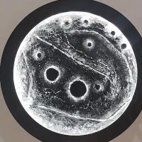 تابلوی ماه کامل برجسته چراغ دار