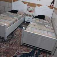 تخت تک نفره 2عددجفت با دشک طبی|تخت و سرویس خواب|اهواز, کوی علوی|دیوار