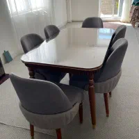 میز نهارخوری شش نفره|میز و صندلی غذاخوری|کیار, |دیوار