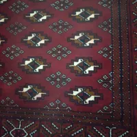 فرش دستبافت ۶ متری ترکمن با قدمت ۵۰ ساله و نو
