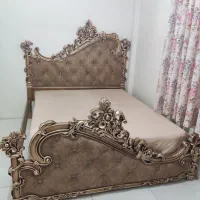 سرویس خواب چوب منبت دو نفره تمیز