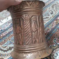 سطل مسی با قلم کاری هخامنش|کلکسیون اشیاء عتیقه|تهران, افسریه|دیوار