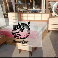 سرویس تخت خواب مدل پایه خراطی *طرح پازلی*باکفی|تخت و سرویس خواب|رشت, استقامت ۲|دیوار