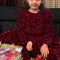 لباس مجلسی دخترانه پولک دوزی شده