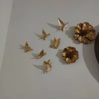 پروانه وگل جنس پلی استر