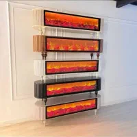 میز تلویزیون۳ بعدی رومی طرح  شومینه هیزم