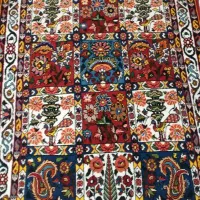 زرع و نیم دست بافت بختیاری تازه از دار افتاده|فرش|اصفهان, الهیه|دیوار