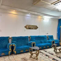 مبل هفت نفره سالم جلومبلی وساعت برای باغ ویلاخونه|مبلمان خانگی و میز عسلی|مشهد, توس (بلوار توس)|دیوار