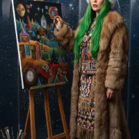 نقاشی دیواری وتابلوهای مدرن درگالریsamirart