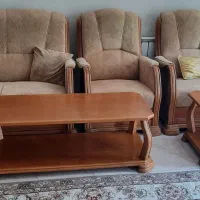 ست کامل مبلمان و میز نهار خوری ۸ نفره و ویترین