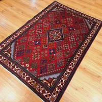قالیچه دستباف کرک میمه زمینه لاکی|فرش|تهران, اکباتان|دیوار