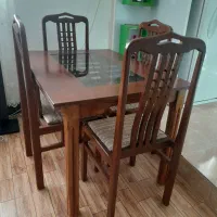 میز غذا خوری چهار نفر|میز و صندلی غذاخوری|آشخانه, |دیوار