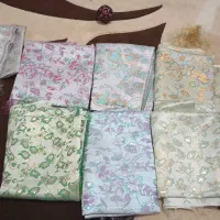 پارچه ی توری‌و مخمل‌وزری