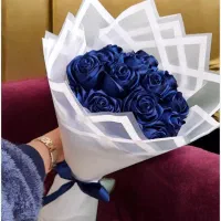 دسته گل روبانی