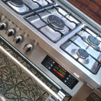 اجاق گاز استیل تکنو ایتالیا مجهز به کانوکشن درحدنو|اجاق گاز و لوازم برقی پختوپز|تهران, کاج|دیوار