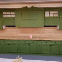 کابینت نئوکلاسیک سبز