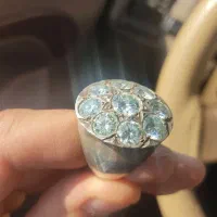 ده عدد انگشتر نفیس نقره بصورت یکجا|جواهرات|تاکستان, |دیوار