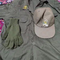 پیراهن نظامی.کلاه .دستکش  نو نو