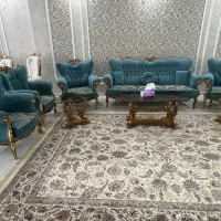 یک دست مبل استیل ورق طلا ۷نفره