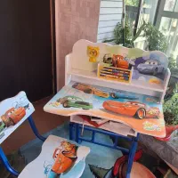 میز تحریر با صندلی با قابلیت تنظیم ارتفاع|میز تحریر و کامپیوتر|خوی, |دیوار