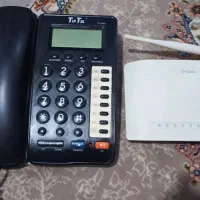 مودم وای فای دی لینک و گوشی تلفن ثابت|مودم و تجهیزات شبکه|اسدآباد, |دیوار