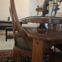 ناهارخوری شش نفره چوب گردو اصلی بسیار شیک و سالم