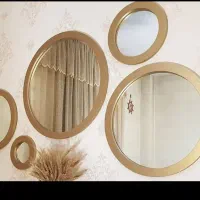 آینه دکوراتیو طلایی