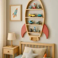 شلف و استند چوبی|کتابخانه، شلف، قفسههای دیواری|قم, کاسه گران|دیوار