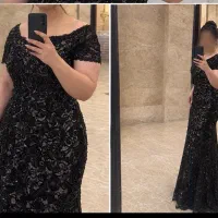 «دانتل فرانسوی مخملی سنگ‌دوزی‌شده»