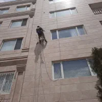 پیچ و رولپلاک سنگ نما کار در ارتفاع با طناب راپل|خدمات پیشه و مهارت|کرج, گلشهر|دیوار