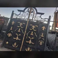 درب آهنی طرح دار ساده|خدمات پیشه و مهارت|پرند, فاز ۳|دیوار