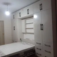 تخت تاشو/دکور/کمجا/کابینت هایگلاس/سفارشی|تخت و سرویس خواب|تهران, نیروی هوایی (پیروزی)|دیوار