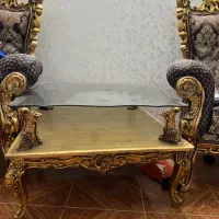 مبل استیل ۷ نفره با میز و عسلی|مبلمان خانگی و میز عسلی|ری, دولت‌آباد|دیوار