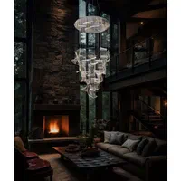 لوستر سقفی کریستالی طرح چروک 15 شاخه|لوستر و چراغ آویز|تهران, چیتگر جنوبی|دیوار