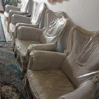 مبل ۷نفره نیمه استیل|مبلمان خانگی و میز عسلی|قم, عمار یاسر|دیوار